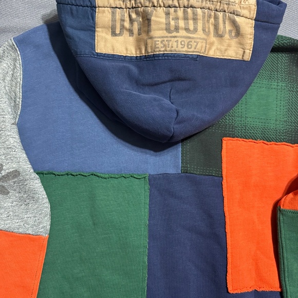 Ralph Lauren Polo Patchwork fleece hoodie- Dark cobalt - Picture 9 of 12